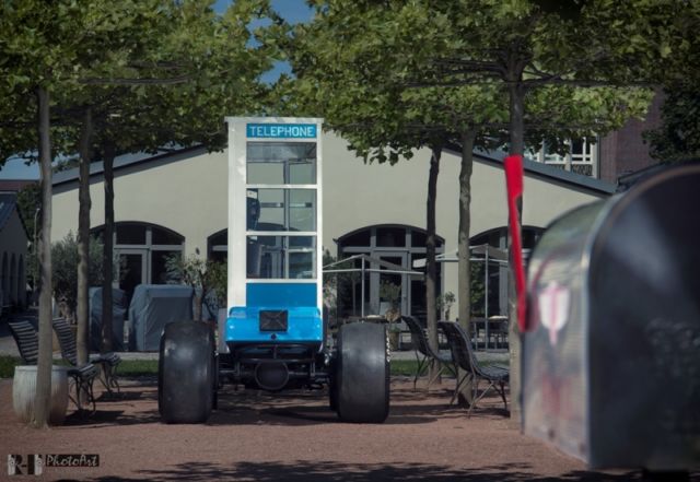 1971 Blue Ford Model T telephone