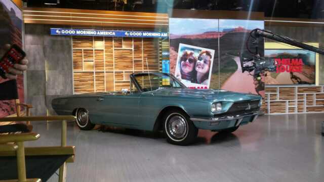 1966 Teal Ford Thunderbird Convertible