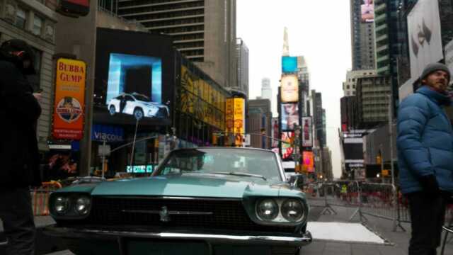 1966 Teal Ford Thunderbird Convertible