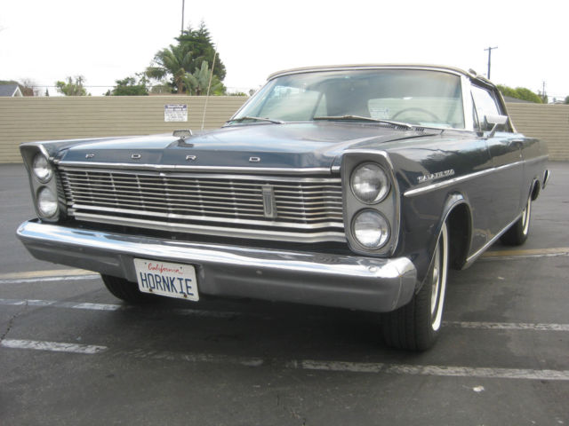 1965 '-66 Nightmist Poly Blue Ford Galaxie Convertible