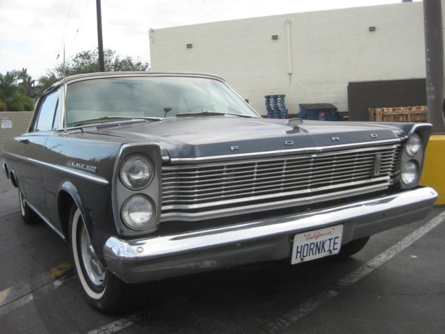 1965 '-66 Nightmist Poly Blue Ford Galaxie Convertible