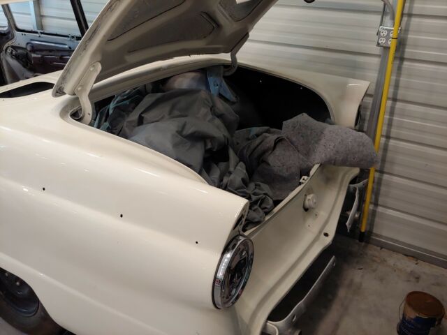 1956 White Ford Fairlane Coupe