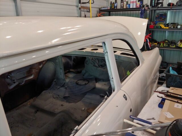 1956 White Ford Fairlane Coupe