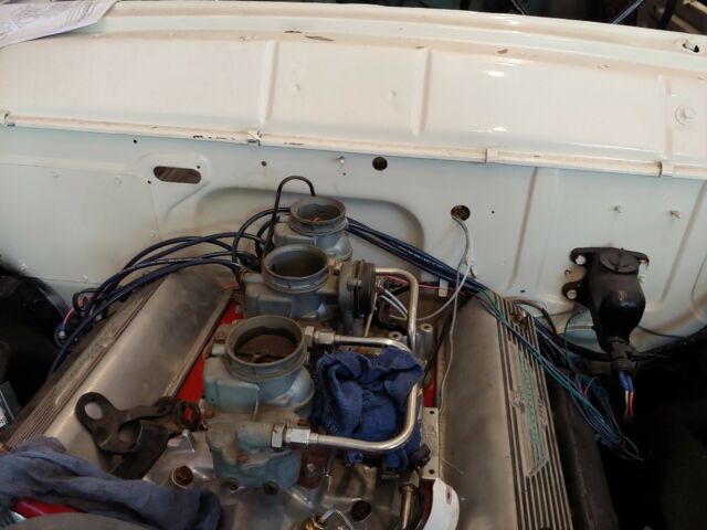 1956 White Ford Fairlane Coupe