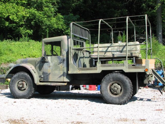 1952 Military Dodge Power Wagon Personnel P.U. w/ back-back seats rough