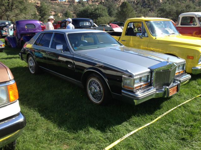 1980 Black& Silver Cadillac Seville Fastback