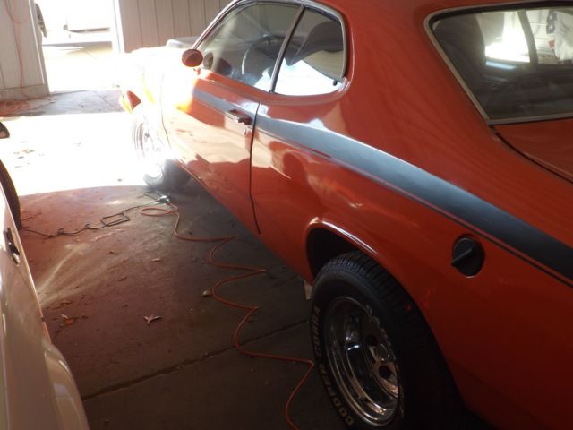 1972 Orange Plymouth Duster Coupe