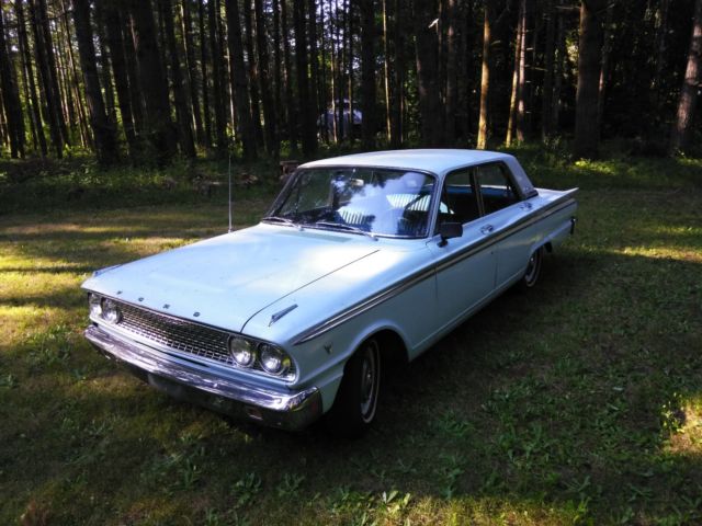 1963 Blue Ford Fairlane Sedan