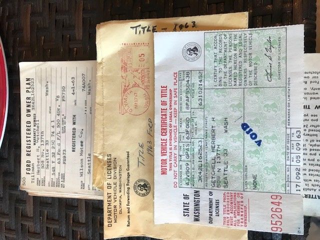 1963 Blue Ford Fairlane Sedan