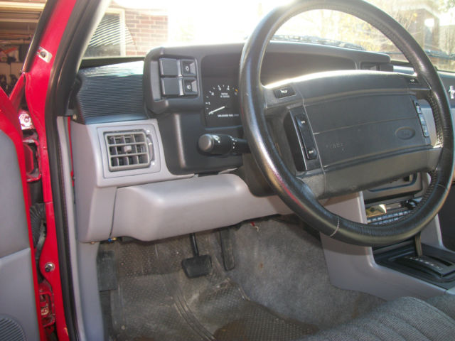 1993 Red Ford Mustang Hatchback