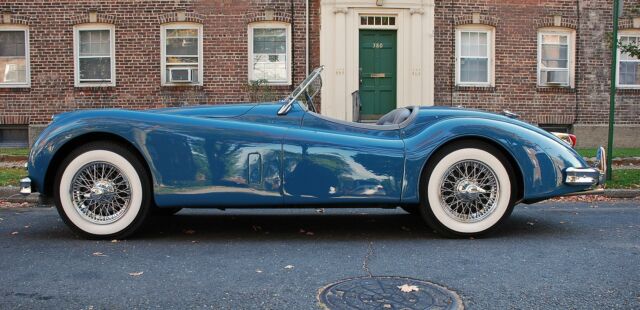 1956 Blue Jaguar XK --