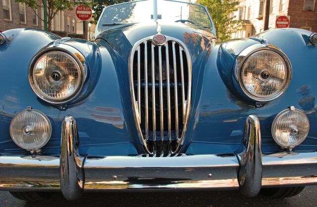 1956 Blue Jaguar XK --