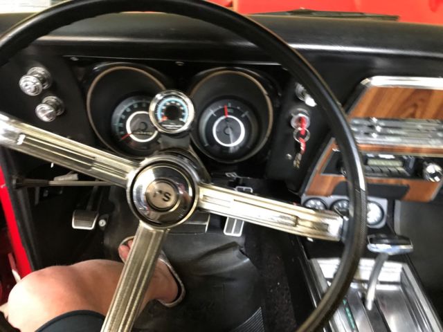 1967 Red Chevrolet Camaro Convertible