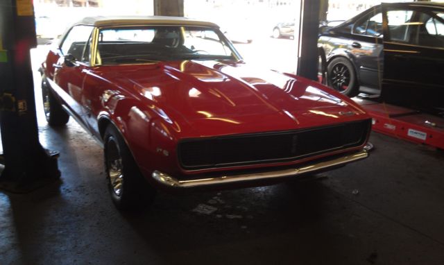 1967 Red Chevrolet Camaro Convertible