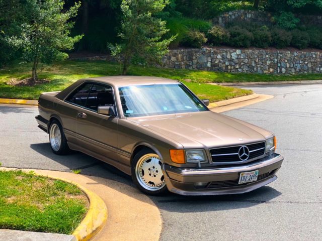 1988 Brown Mercedes-Benz 500-Series Coupe