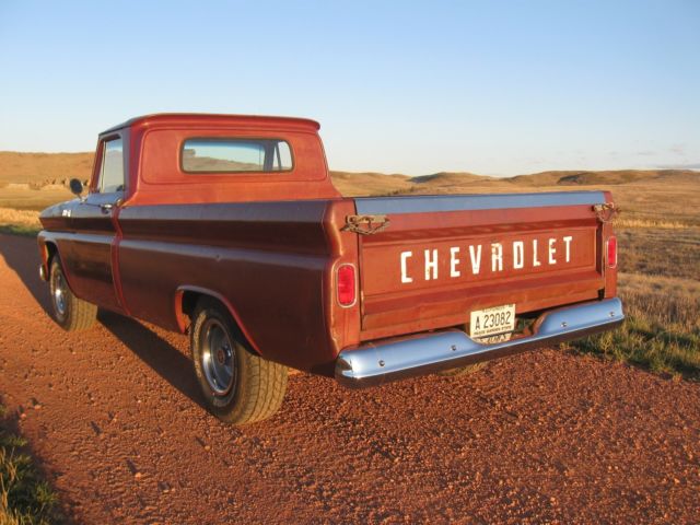 1965 Burgundy Chevrolet C-10 Standard Cab Pickup