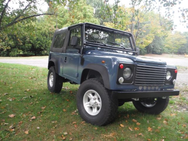 1994 Blue Land Rover Defender Convertible