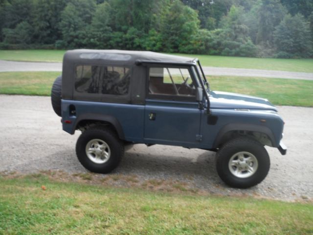 1994 Blue Land Rover Defender Convertible