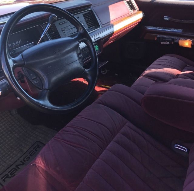 1991 Red Ford Crown Victoria Sedan