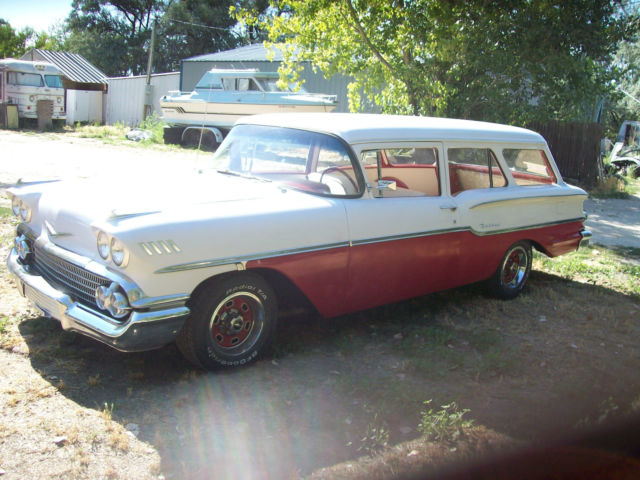 1958 RED and White Chevrolet Other Wagon