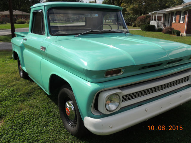 1965 light green Chevrolet C-10 Standard Cab Pickup