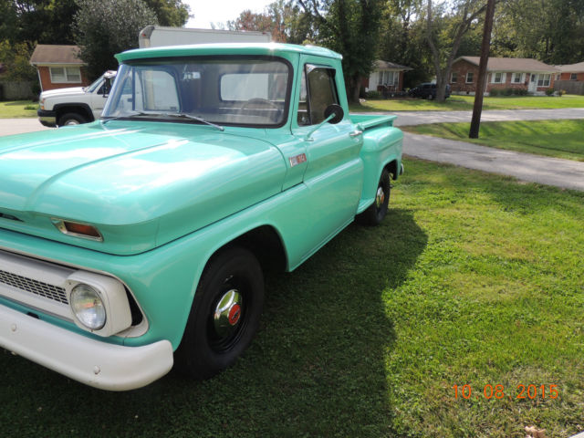 1965 light green Chevrolet C-10 Standard Cab Pickup