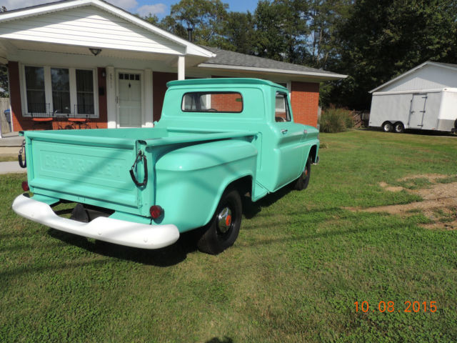1965 light green Chevrolet C-10 Standard Cab Pickup