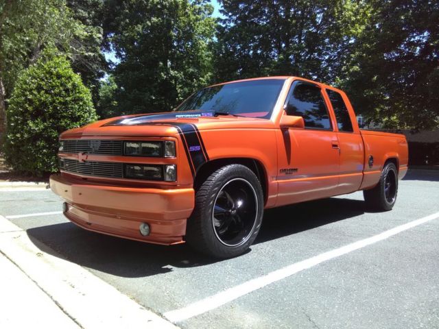 1992 Orange Chevrolet Other Pickups Extended Cab Pickup