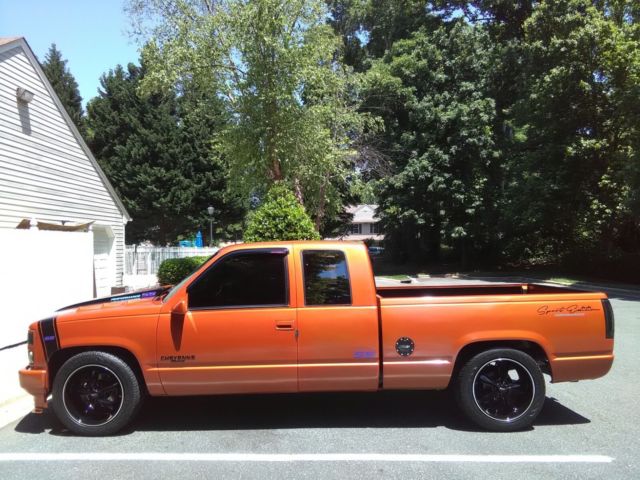 1992 Orange Chevrolet Other Pickups Extended Cab Pickup