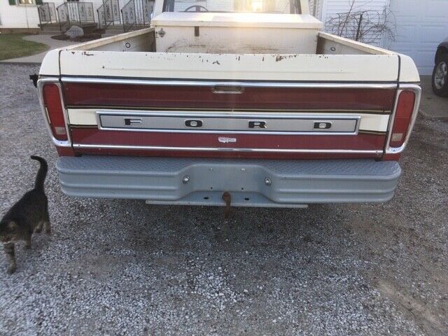 1977 Red and white Ford F-250 Standard Cab Pickup