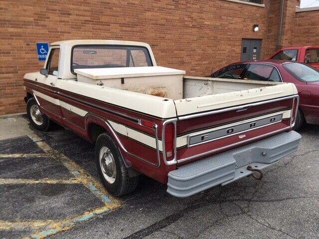 1977 Red and white Ford F-250 Standard Cab Pickup