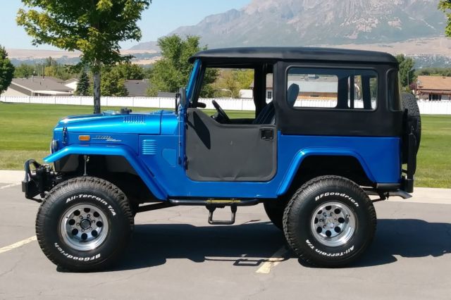1972 Blue Toyota Land Cruiser Convertible