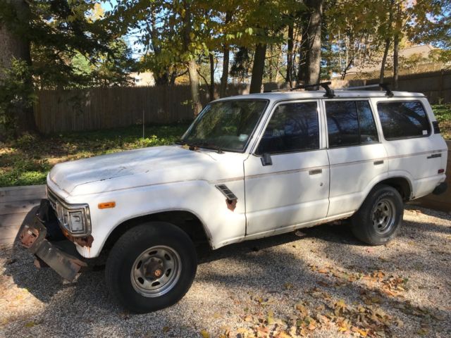 1988 White Toyota Land Cruiser SUV