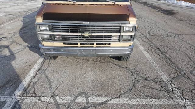 1983 tan Chevrolet G20 Van