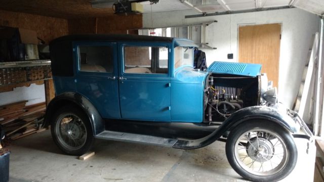 1929 Blue Ford Model A Sedan