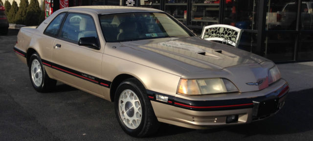 1988 Gold Ford Thunderbird Coupe