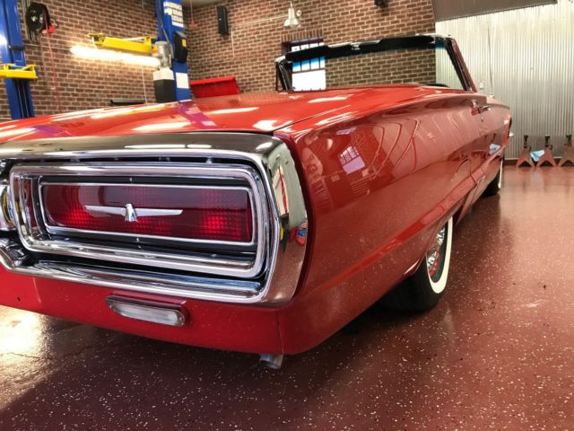 1964 Red Ford Thunderbird Convertible