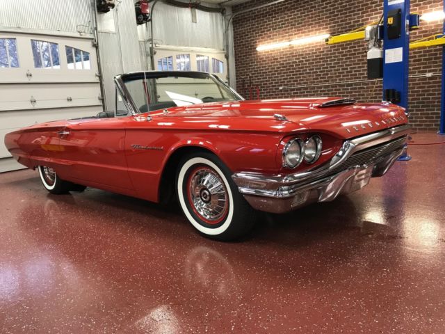 1964 Red Ford Thunderbird Convertible