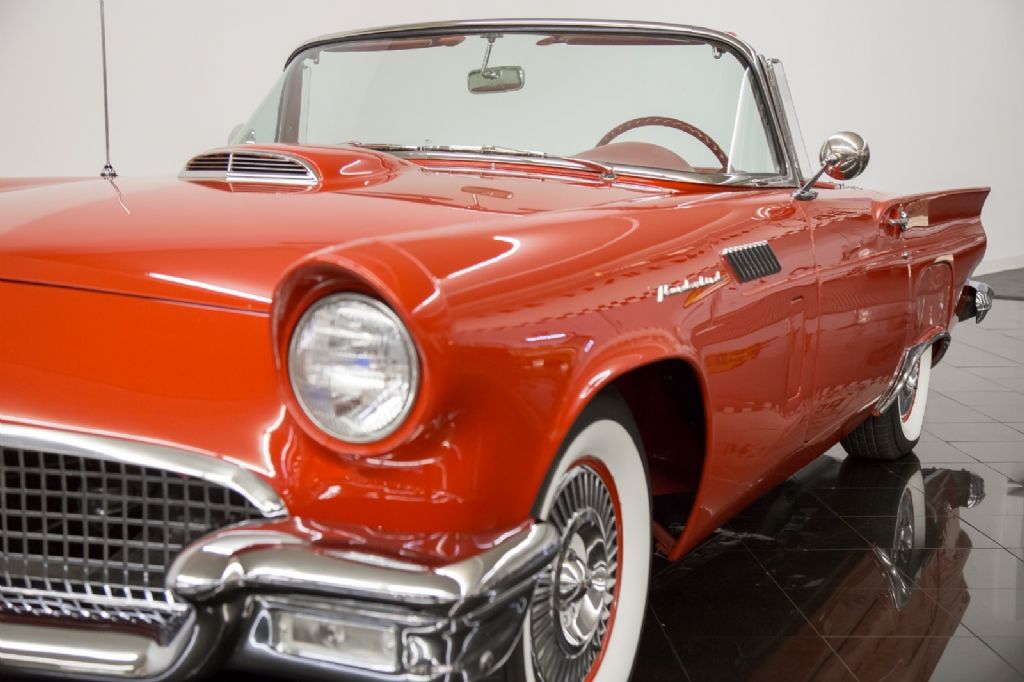 1957 Red Ford Thunderbird --