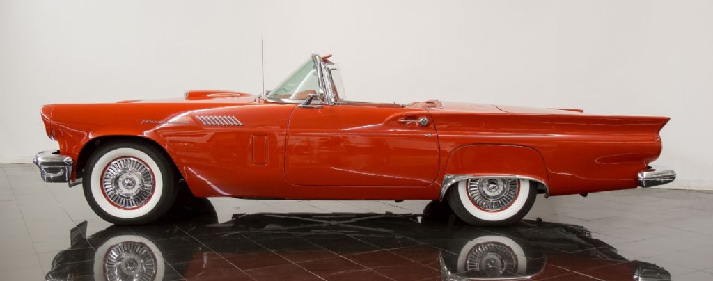 1957 Red Ford Thunderbird --