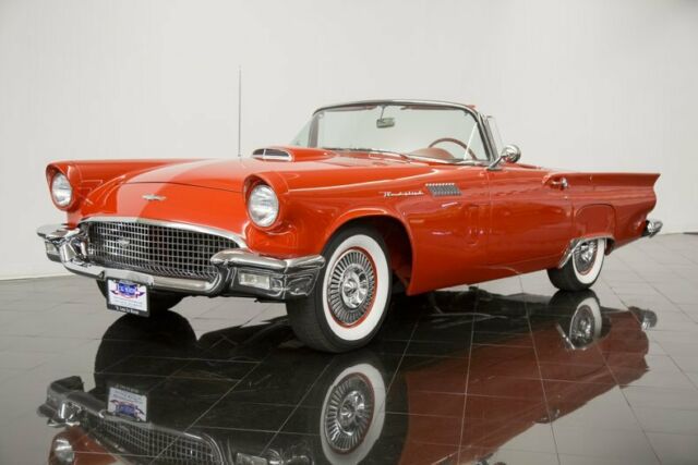 1957 Red Ford Thunderbird Convertible