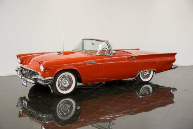 1957 Red Ford Thunderbird Convertible