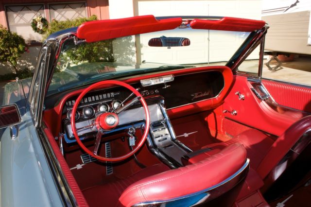 1957 Red Ford Thunderbird Convertible