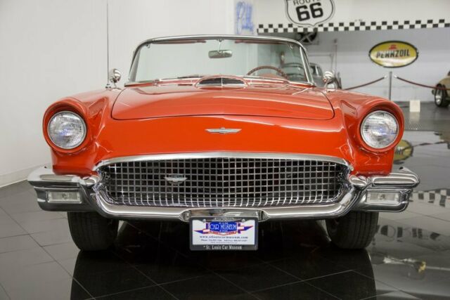 1957 Red Ford Thunderbird Convertible