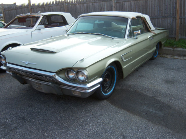 19650000 Gold Ford Thunderbird Convertible