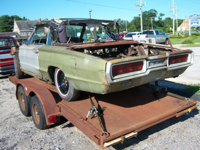 19650000 Gold Ford Thunderbird Convertible