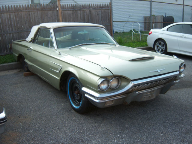 19650000 Gold Ford Thunderbird Convertible