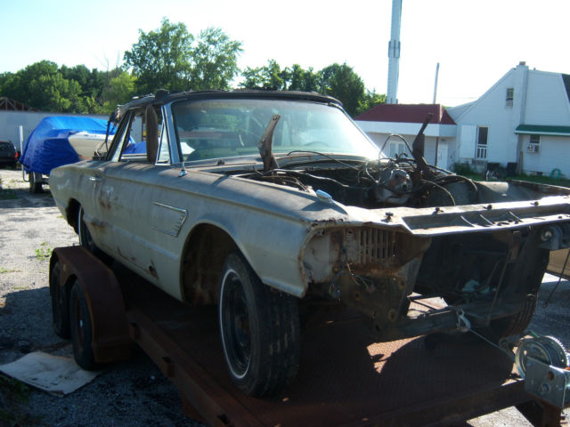 19650000 Gold Ford Thunderbird Convertible