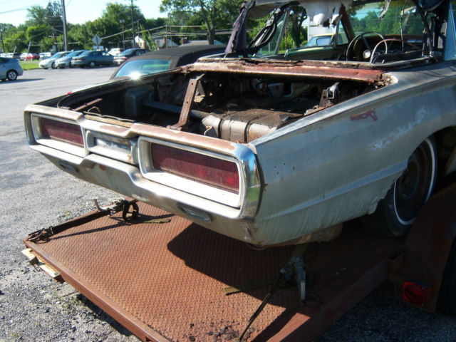19650000 Gold Ford Thunderbird Convertible