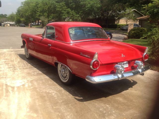1955 Red Ford Thunderbird Convertible